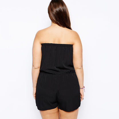 bandeau high waist shorts